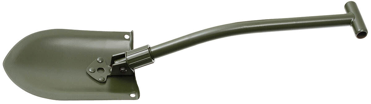 Swedish Folding Spade Steel OD Green 2-Part Curved Shaft Blade Size: 26x18cm
