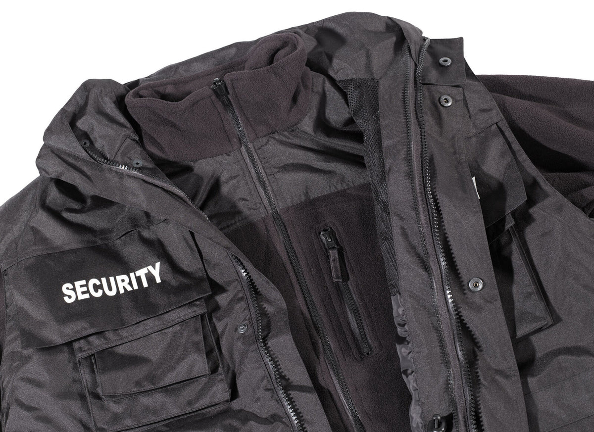 MFH Jacket Security Waterproof Antistatic Black