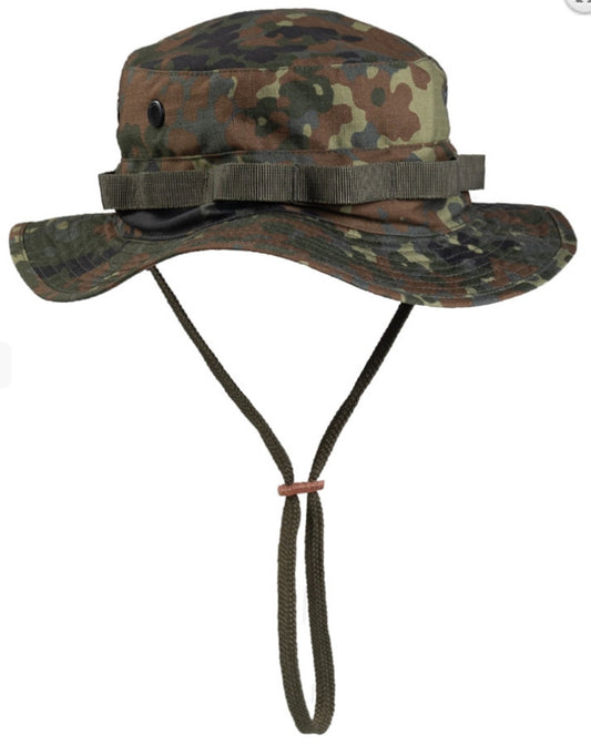 US Army Style Hat Outdoor Hunting Fishing Boonie Summer Cap Flecktarn One Size