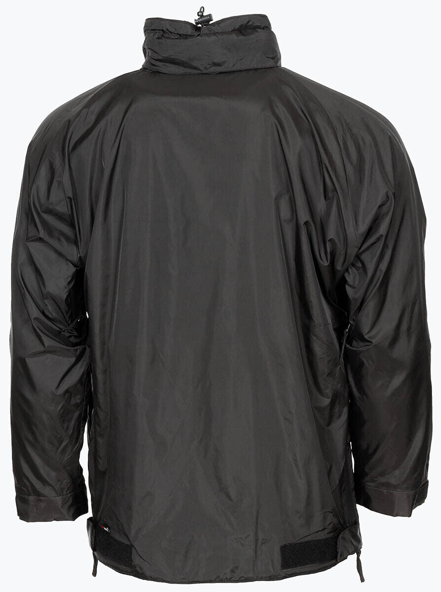 British Army GB Lightweight Thermal Windproof Military Anorak Hood Jacket Black