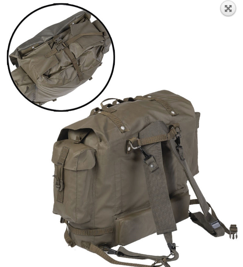 Genuine Vintage Swiss Army Rubber M90 Rucksack Durable Weather-Resistant Used