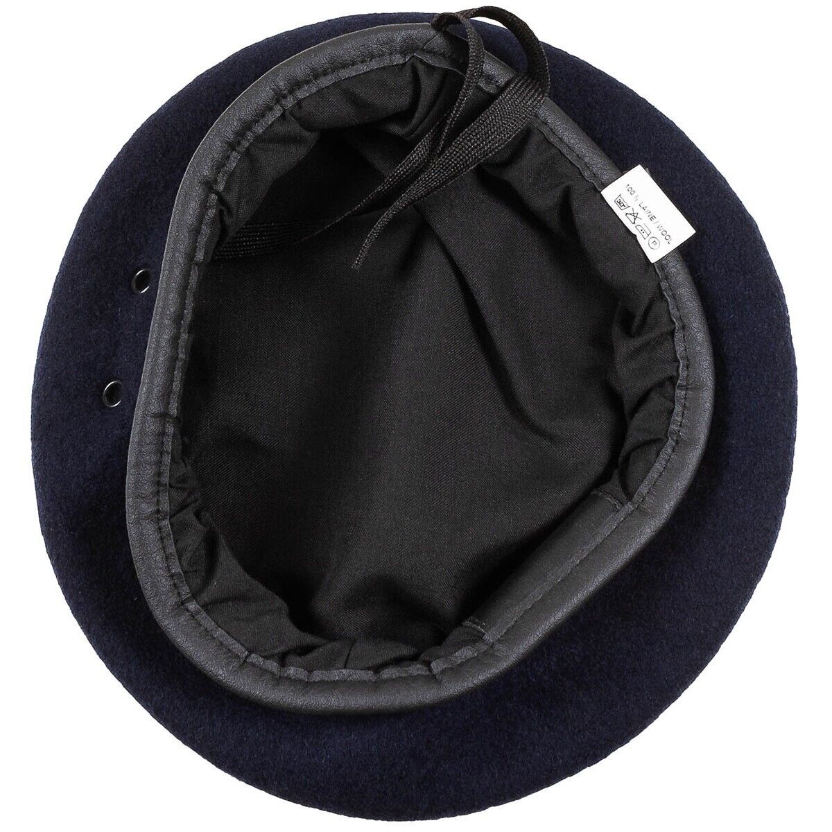 Original French Army  Parade Beret Dark Blue Military Surplus 100% Wool