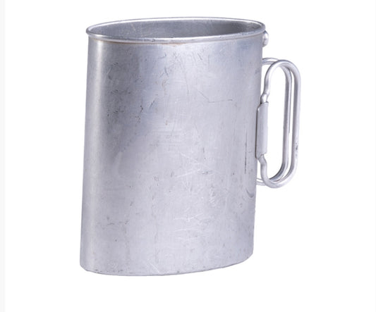 Vintage Military Surplus Swiss Canteen Cup Aluminum Durable Versatile