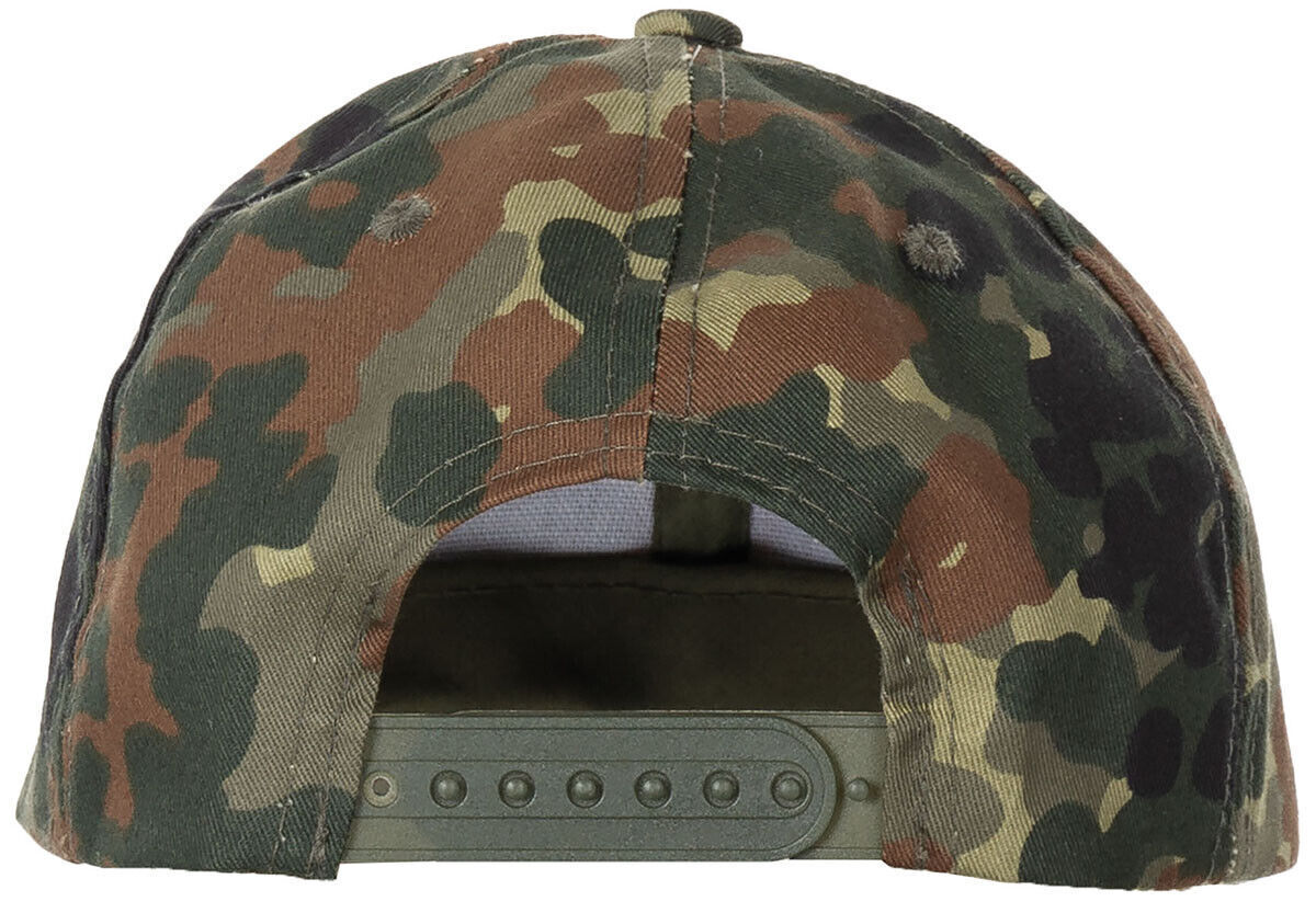 Kids Baseball Cap With Visor Size Adjustable BW Camo
