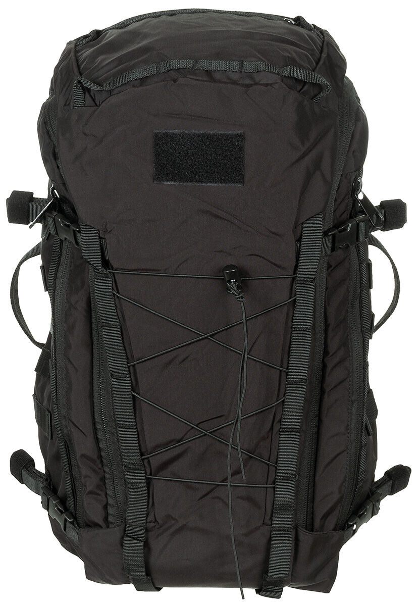 Black Cordura Backpack Mission 30 Adjustable Straps Multiple Pockets