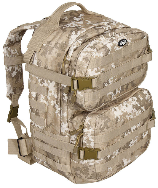 US 40L Backpack Assault II Tactical MOLLE Vegetato Desert Airsoft MFH Brand