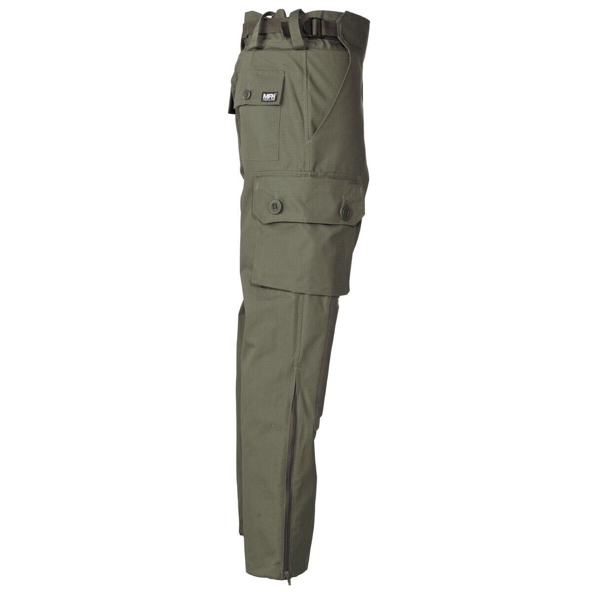 Army Battle Military Field Combat Trousers Commando Smock Rip Stop Green MFH