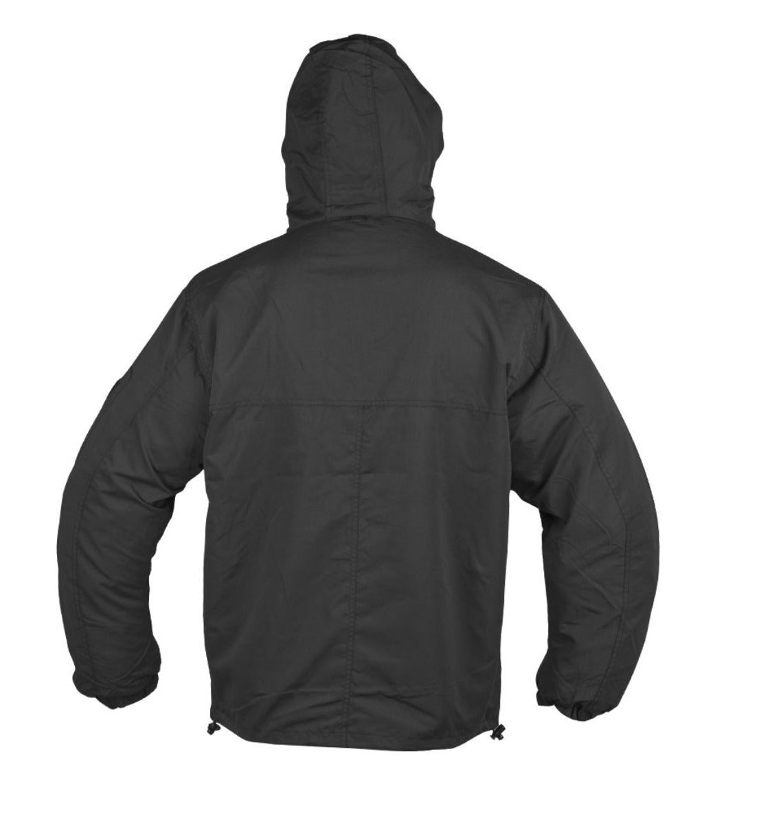 Combat Black Summer Anorak Jacket Lightweight Tactical Windbreaker Pullover