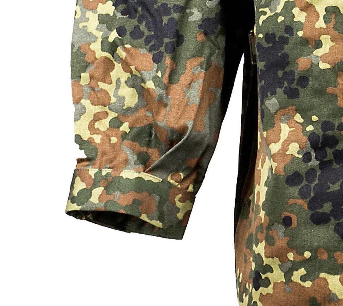 Original German BW Army Field Jacket Parka Military Issue Flecktarn Camo Used