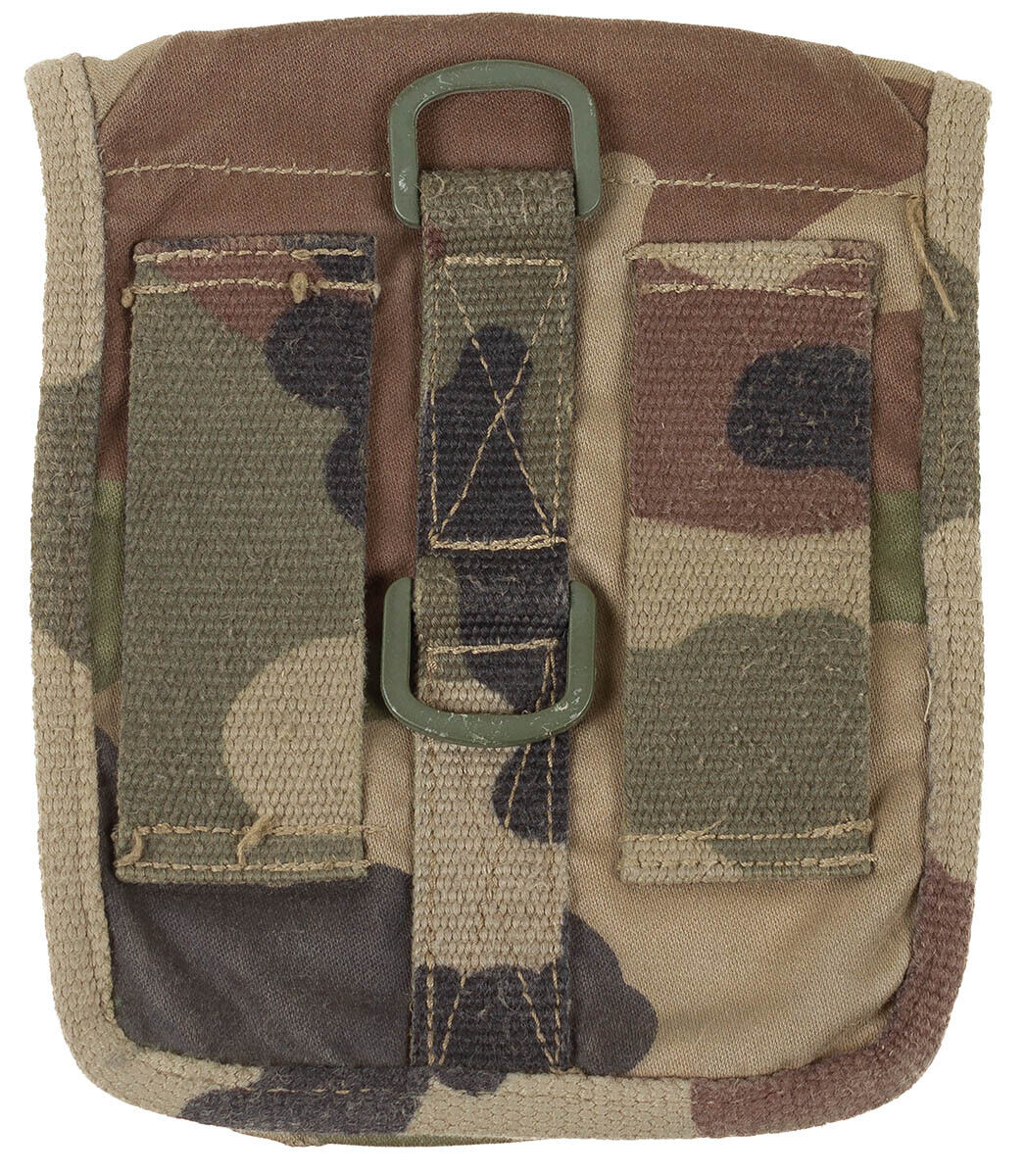 French Original Military Army Ammo Pouch Bag Triple CCE Camo Used