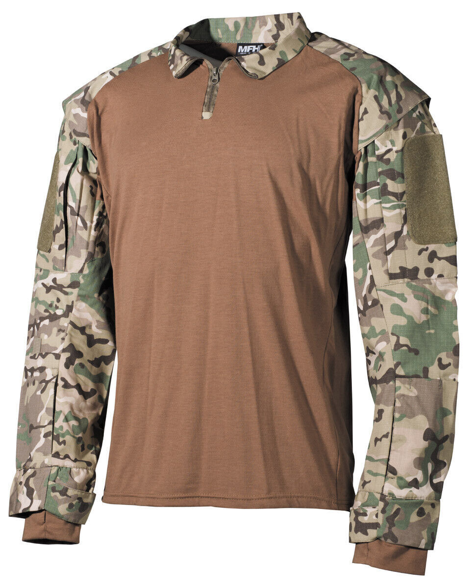 US Army Tactical Shirt Men Combat Military Long Sleeves Windbreak Operation Camo