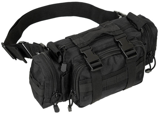 Hip and Shoulder Bag Military Army Combat Black