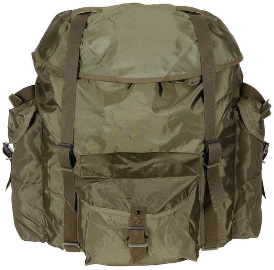 Austrian Original Military Army BH Backpack Large With Suspenders OD Green Used