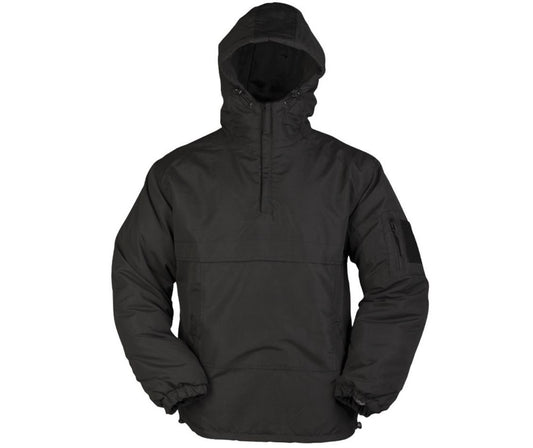 MIL-TEC Anorak Combat Jacket Winter Camouflage Windproof Hooded Lined Black