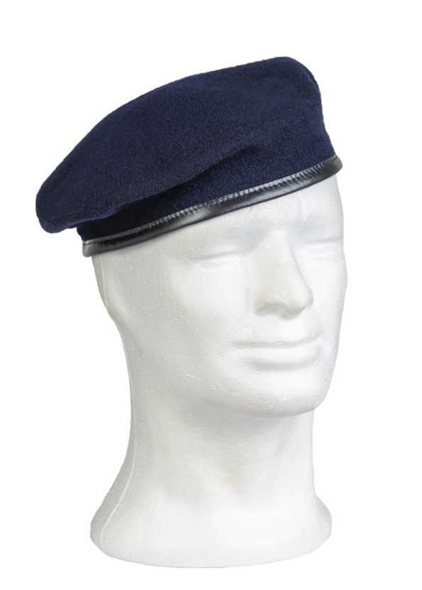 Original Plein Ciel Beret German Army Commando Bundeswehr 100% Merino Wool Blue