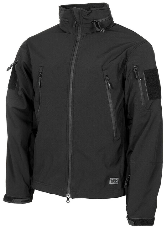 Scorpion Windproof Soft Shell Jacket Men's Army Security Military Combat Black
