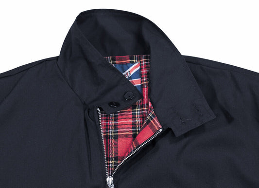 Jacket Men's Military Style English Bomber Biker Blue Hip Pockets MFH
