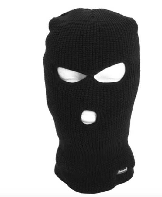 Army Military Tactical Combat Flexible Balaclava 3 Holes Black