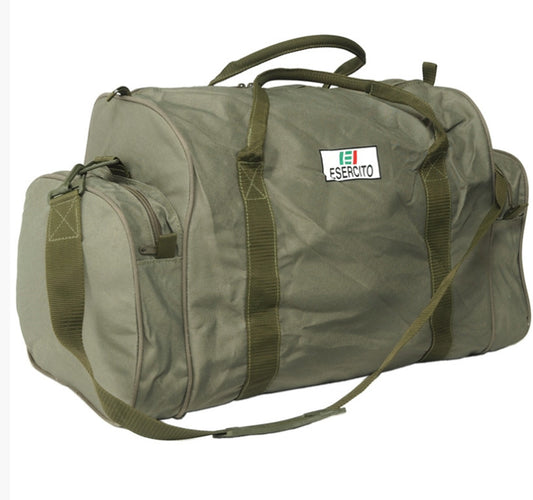 Italian OD Small Bag Vintage Military Surplus Retro Style Durable Used