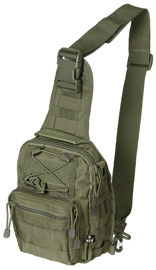 Shoulder Bag Military Army Combat Style Deluxe Adjustable MOLLE  OD Green