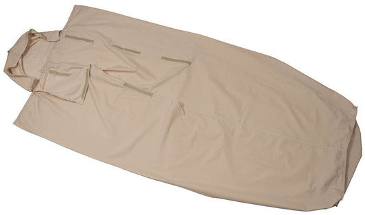 Original British Army Military GB Sleeping Bag Liner Khaki Used