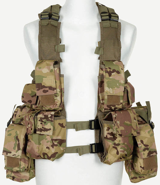 Tactical Vest Military Army Combat Lightweight Various Pockets Operation-camo