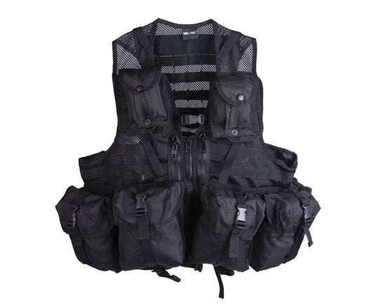 Military Army Combat Tactical Vest Modular System 8 Pockets Black