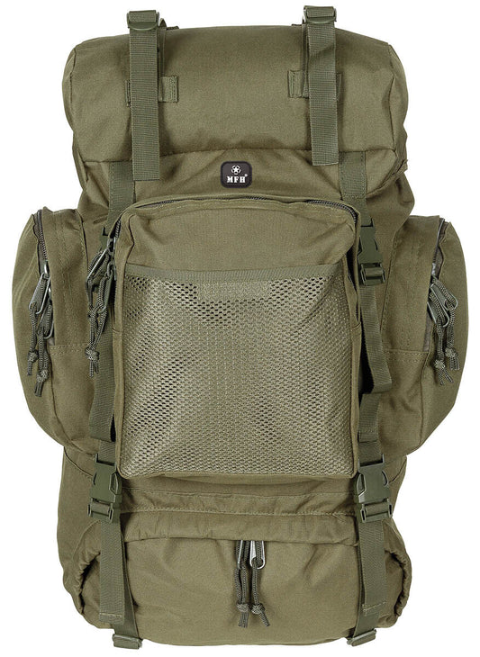 Tactical OD Green Large Backpack | 55L Capacity | Aluminum Frame