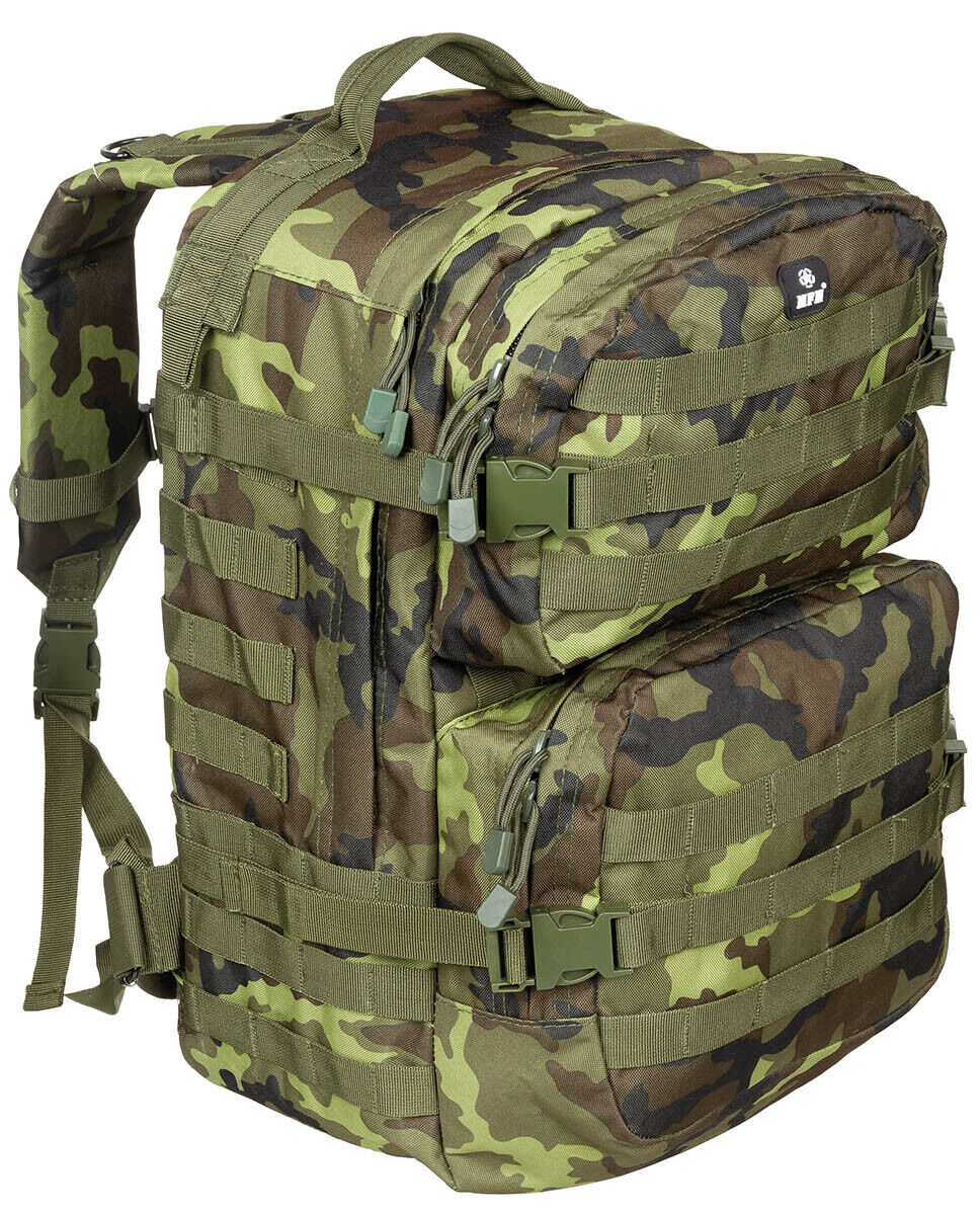 US 40L Backpack Assault II Tactical MOLLE M95 CZ Camo Airsoft MFH Brand