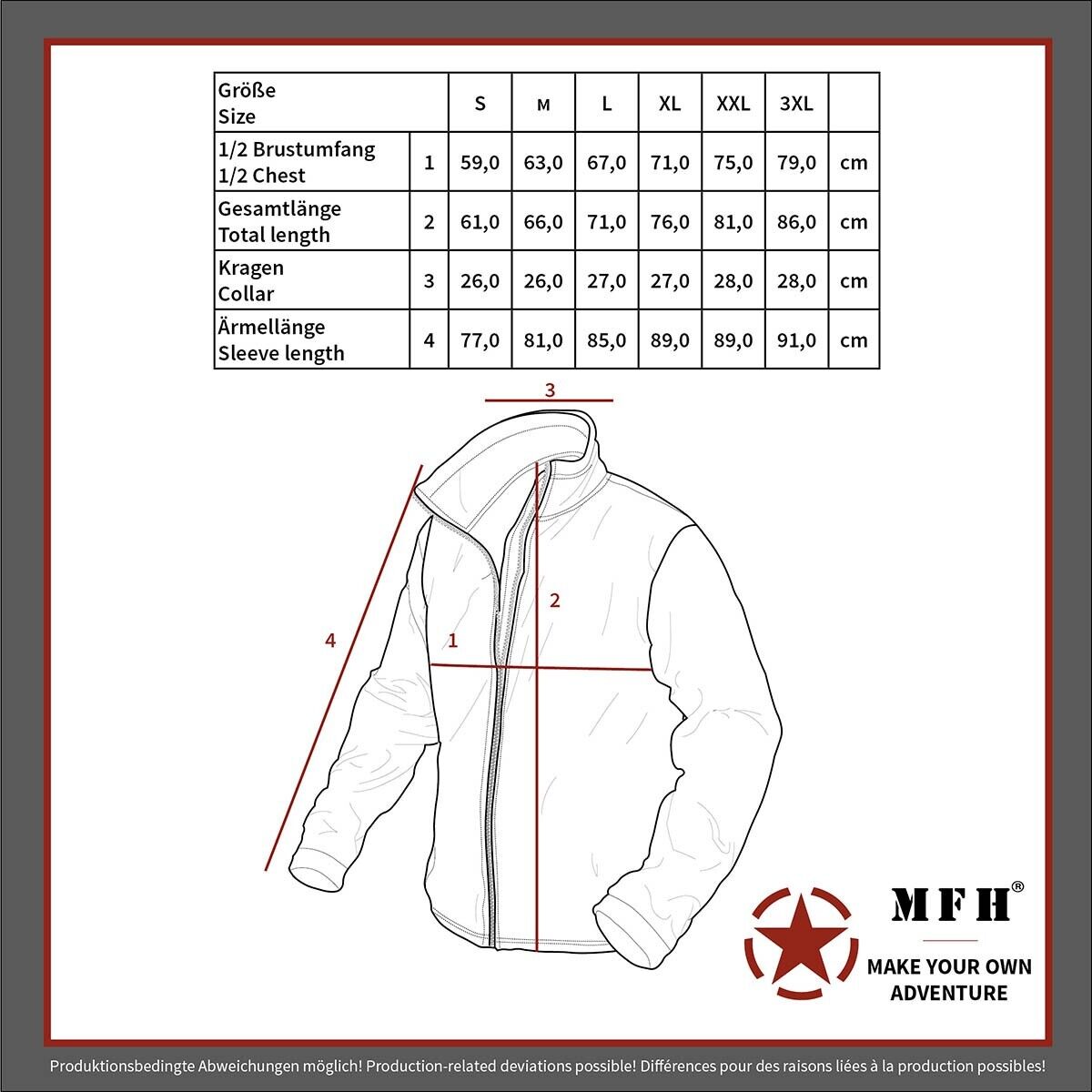 MFH British Army Thermal Jacket Black