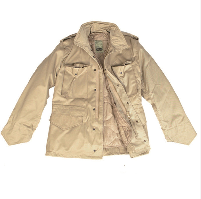 M65 US Style Military Winter Field Coat Khaki Army Combat Jacket Men Patrol Coat