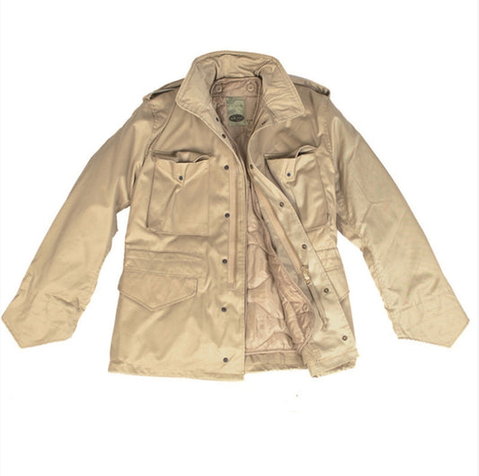 M65 US Style Military Winter Field Coat Khaki Army Combat Jacket Men Patrol Coat