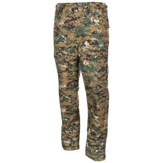 US Army Mens Tactical BDU Pants Military Rip Stop Trousers Digital Woodland