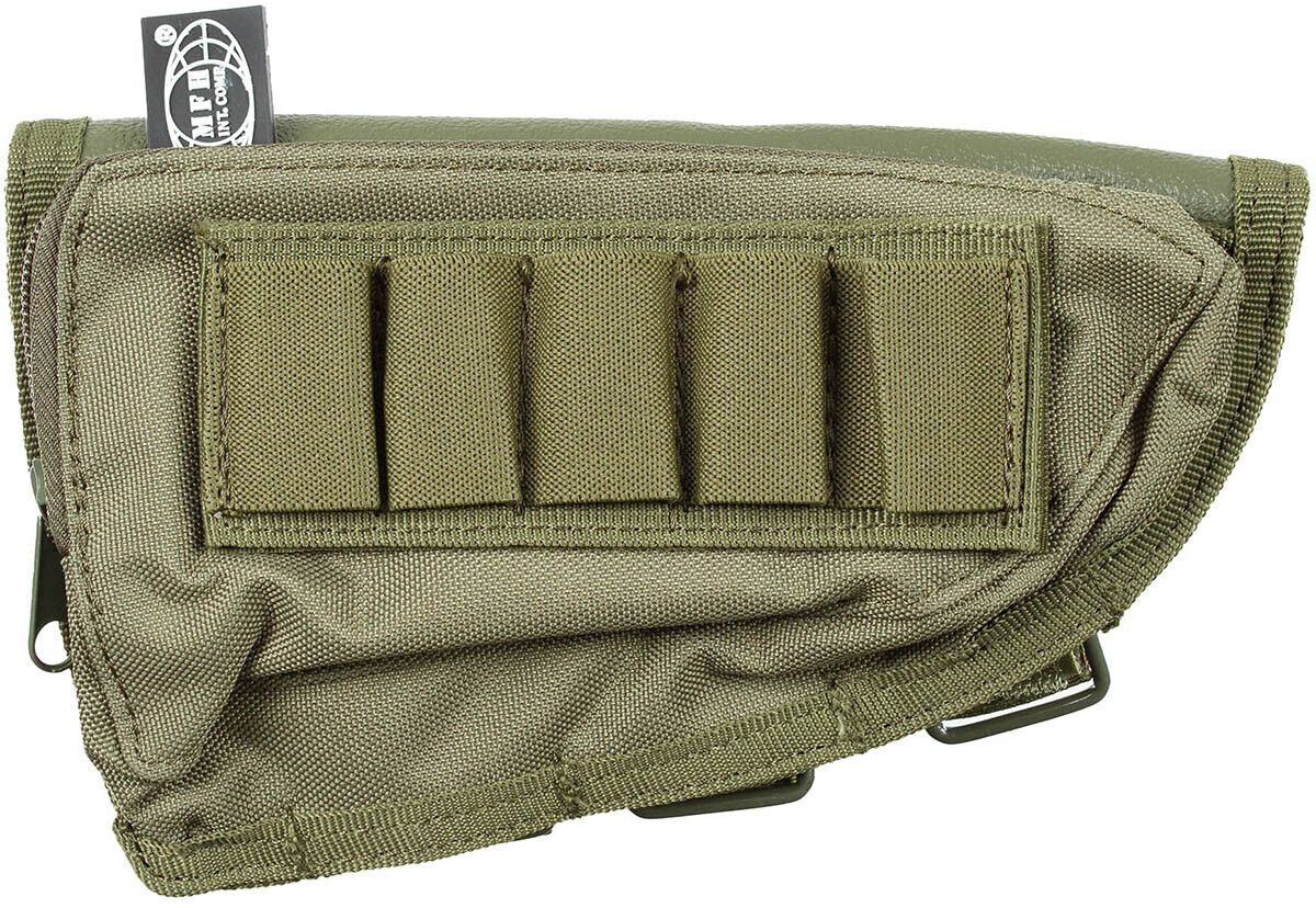 Rifle Stock Bag Military Army Combat Style Padded Bac OD Green
