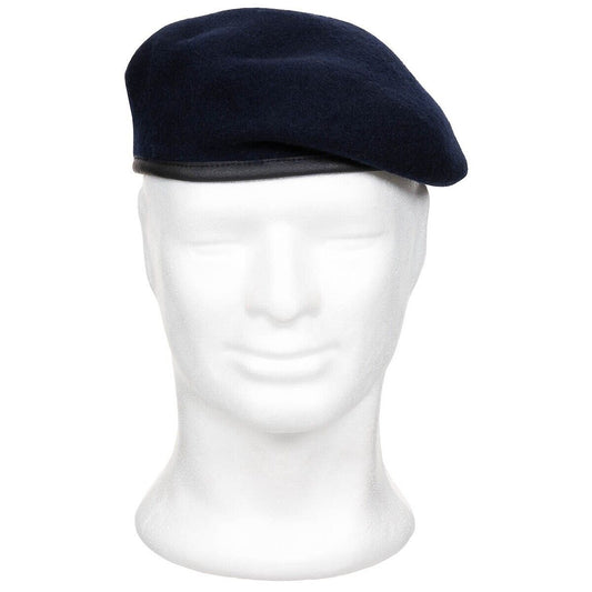 Original French Army  Parade Beret Dark Blue Military Surplus 100% Wool