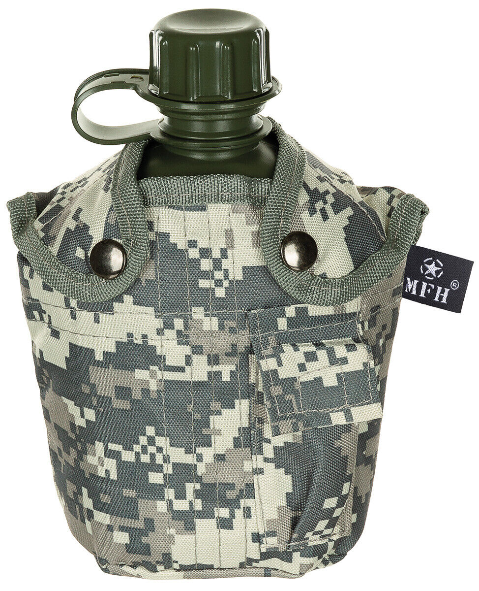 US Army Military Style Plastic Canteen 1L Cover  AT-Digital BPA Free