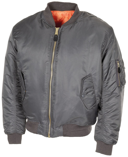 US Army Mens Bomber Jacket MA-1 Air Force Fly Military Pilot Flight Outdoor Coat