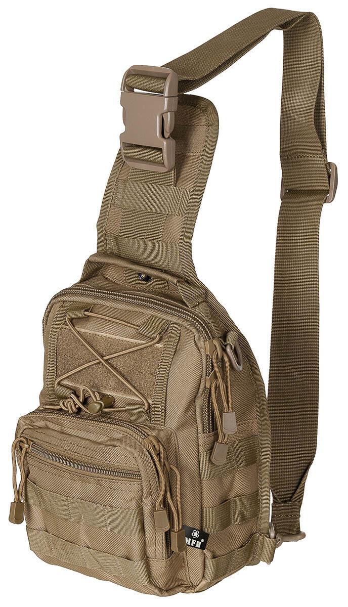 Shoulder Bag Military Army Combat Style Deluxe Adjustable MOLLE  Coyote Tan