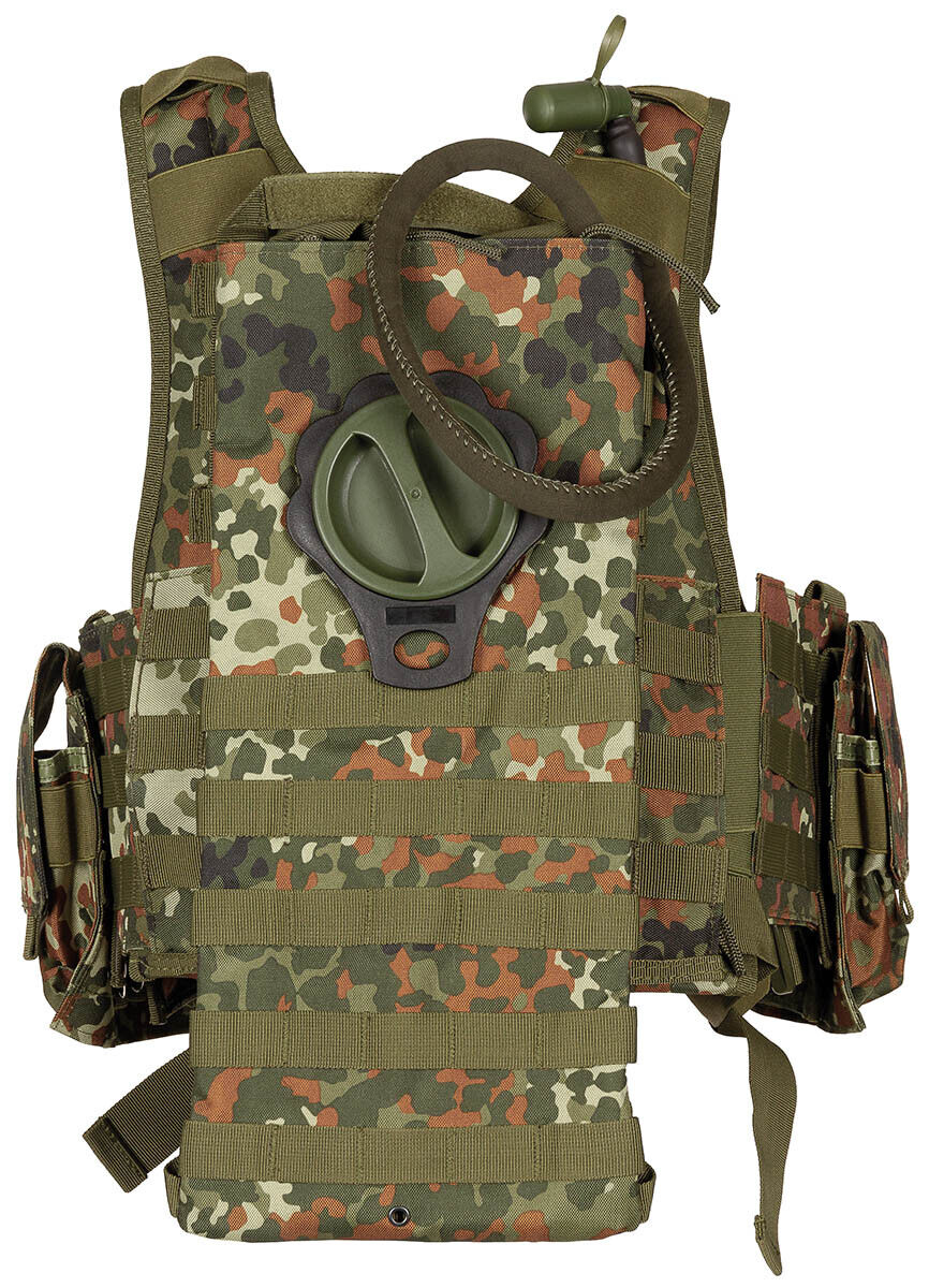 US Army Military Combat Vest Ranger With Belt BW Camo Molle Adjustable One Size