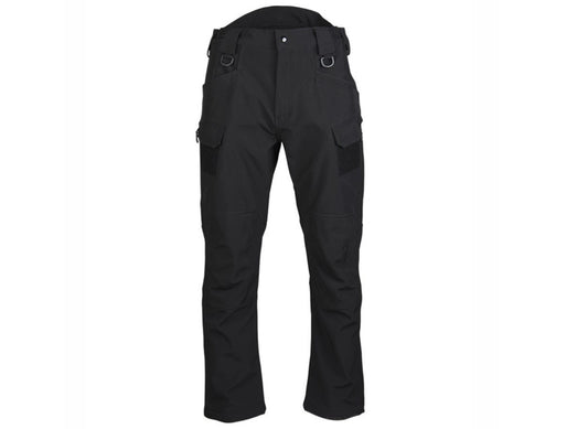 MIL-TEC Military Army Trousers Moleskin Tactical Field Pants Softshell Black