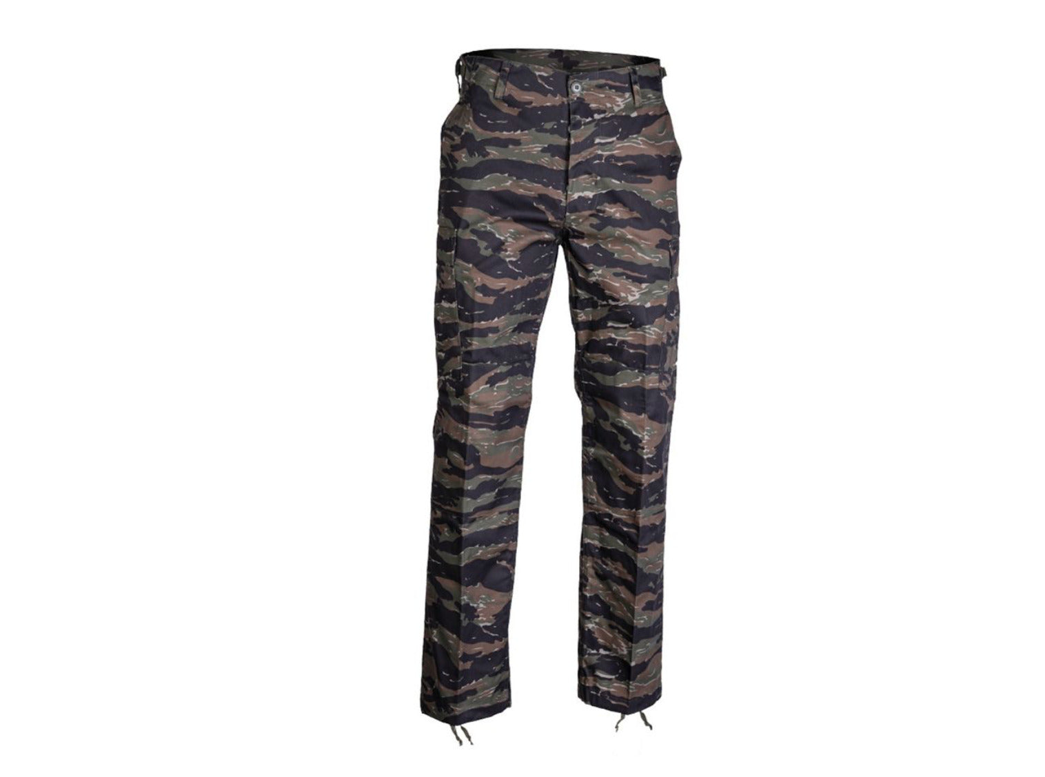 US Army Hunting Camping Trekking BDU Military Style Field Pants Tiger Stripe