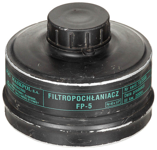 Original Polish Vintage PL Gas Mask Filter FP5 Used