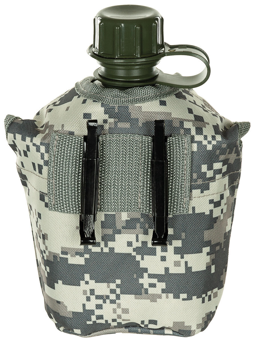 US Army Military Style Plastic Canteen 1L Cover  AT-Digital BPA Free