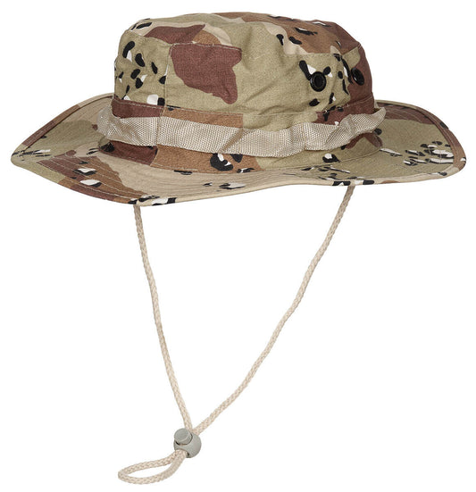 MFH Special Forces Short-Brim Ripstop Camo Army Bush Hat Jungle Military 6 col
