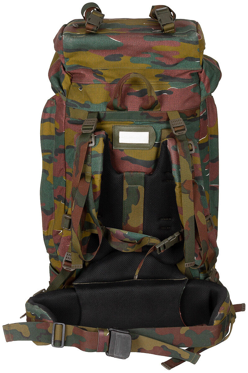 Original Belgian Military Backpack Camo Without Side Pouches Used Surplus