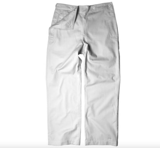 German Army Bundeswehr  Trousers BW Navy Flap Pants White Authentic Repro