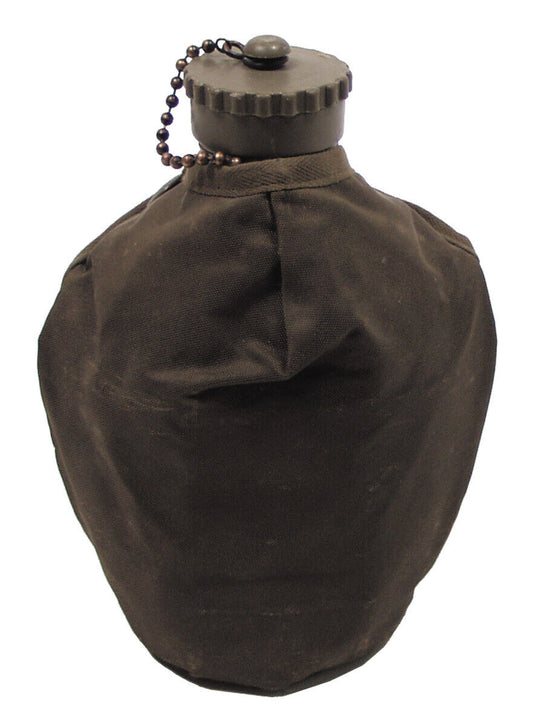 Original Austrian Army Military Bottle aAlu Cup Nylon Cover Used