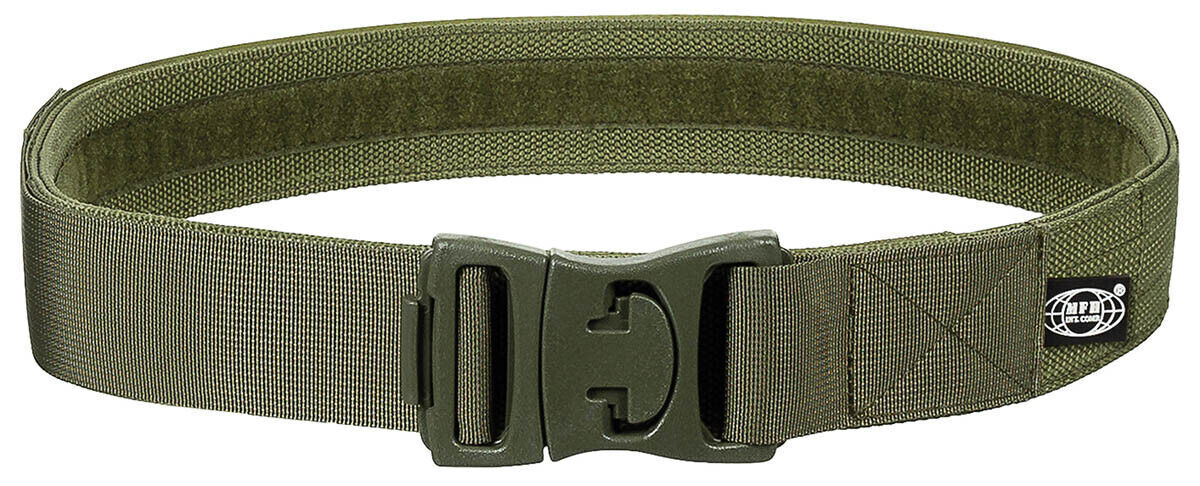 Military Army Belt Operation Safety Lock 80-110cm OD green