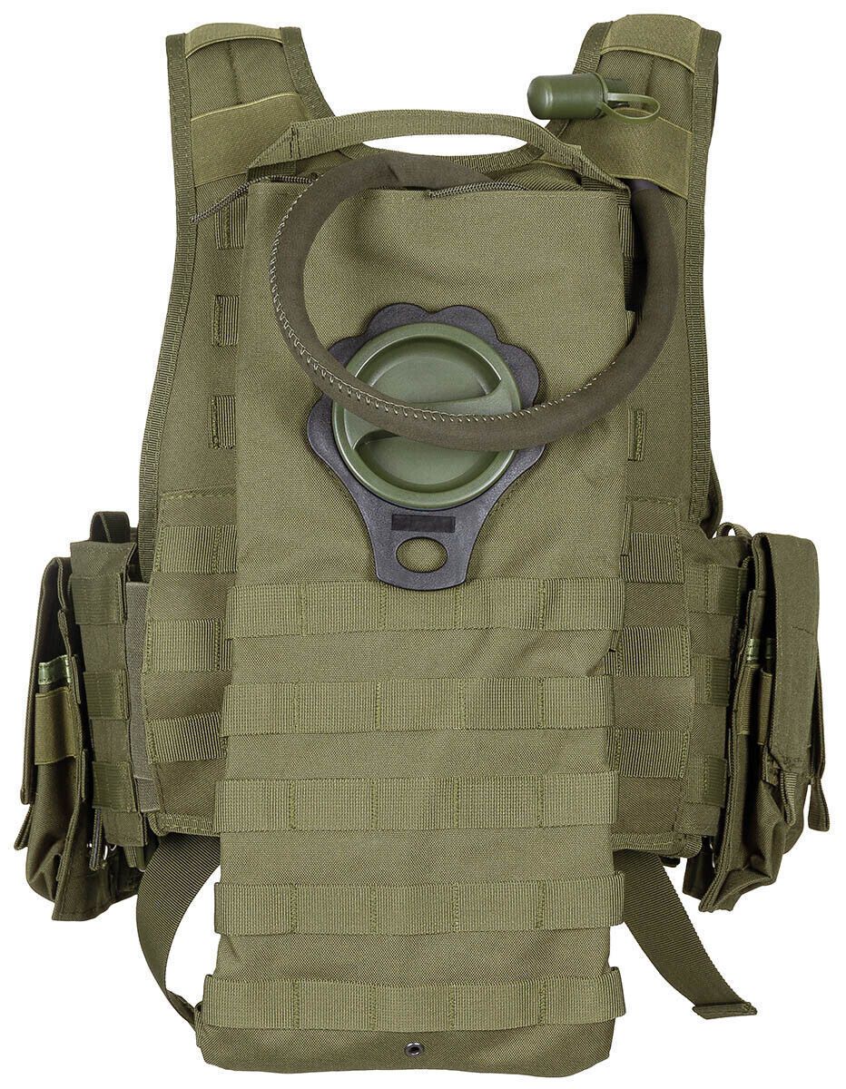 US Army Military Combat Vest Ranger With Belt OD Green Molle Adjustable One Size