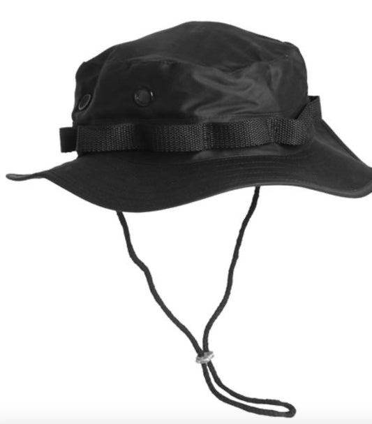 US Army Style Hat Weatherproof Breathable Trilaminat Boonie Boonie Cap Black